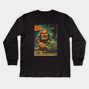 Black Sabbath, A vintage comics cover Kids Long Sleeve T-Shirt